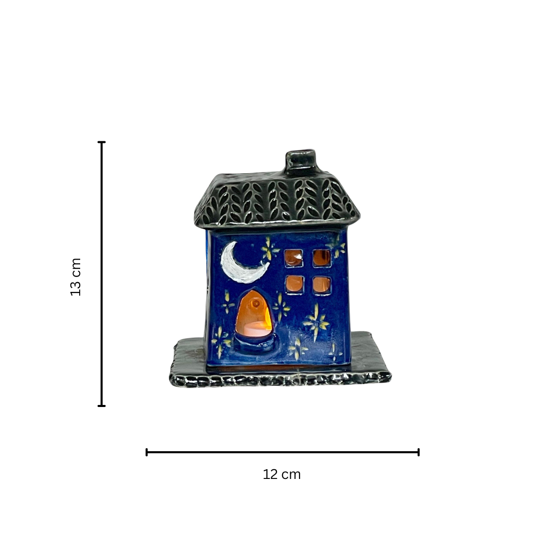 Starry Night Tea Light Cottage