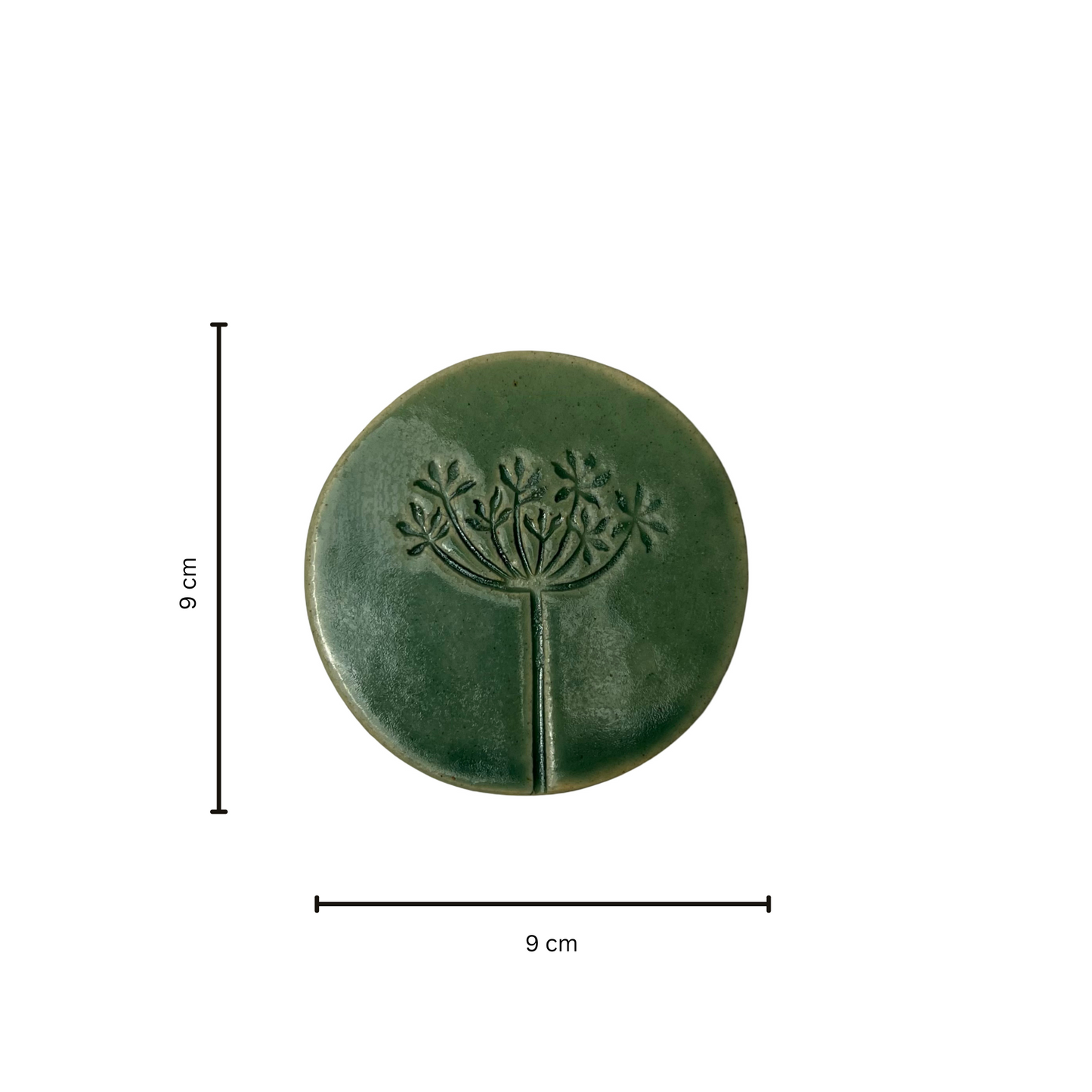 Green Herb Coaster - Set of 4