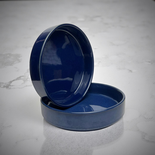 Two navy blue ceramic salad bowls
ceramic pasta bowls set of 2
stackable pasta bowls