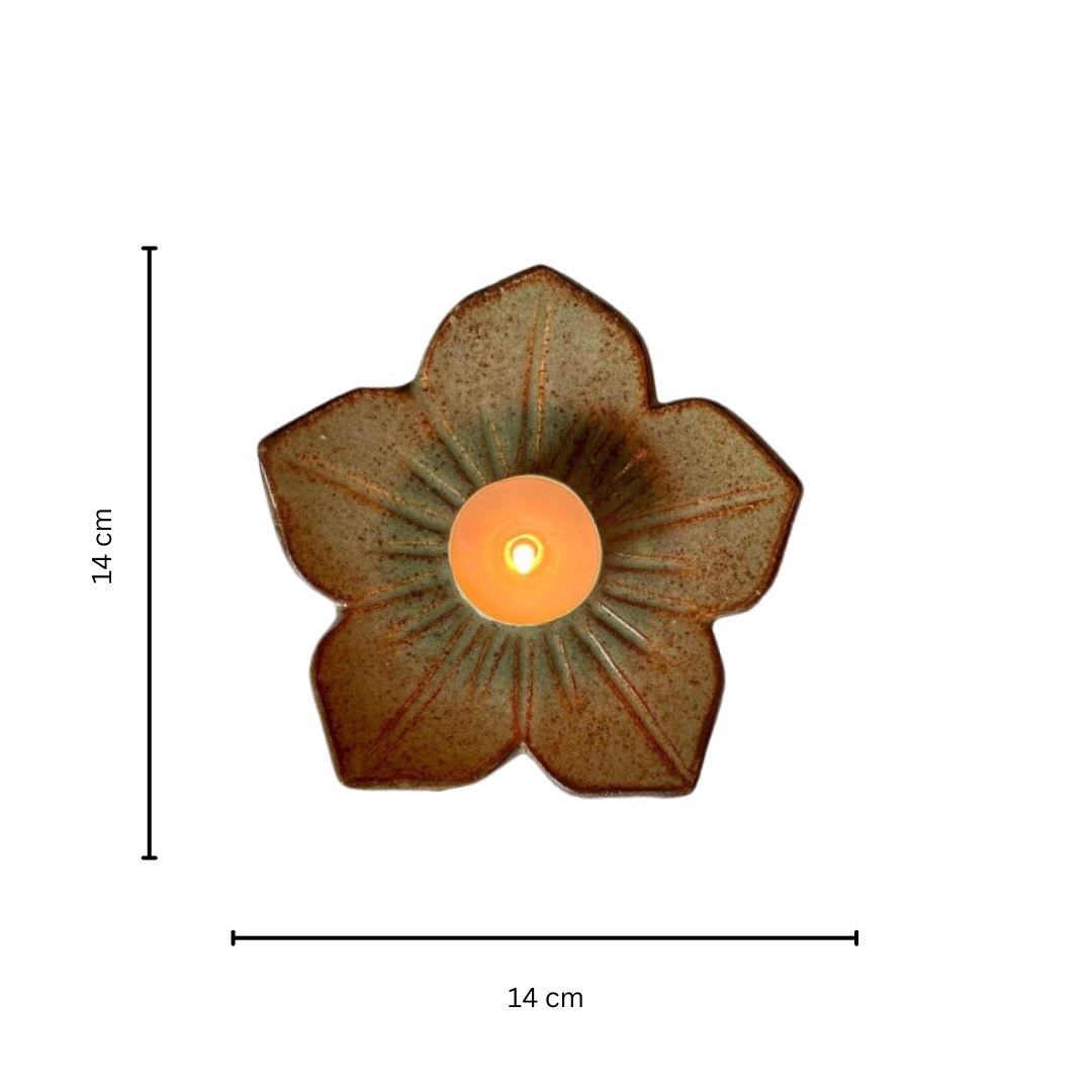 Dusk Flower Tea Light Holder - Set of 2