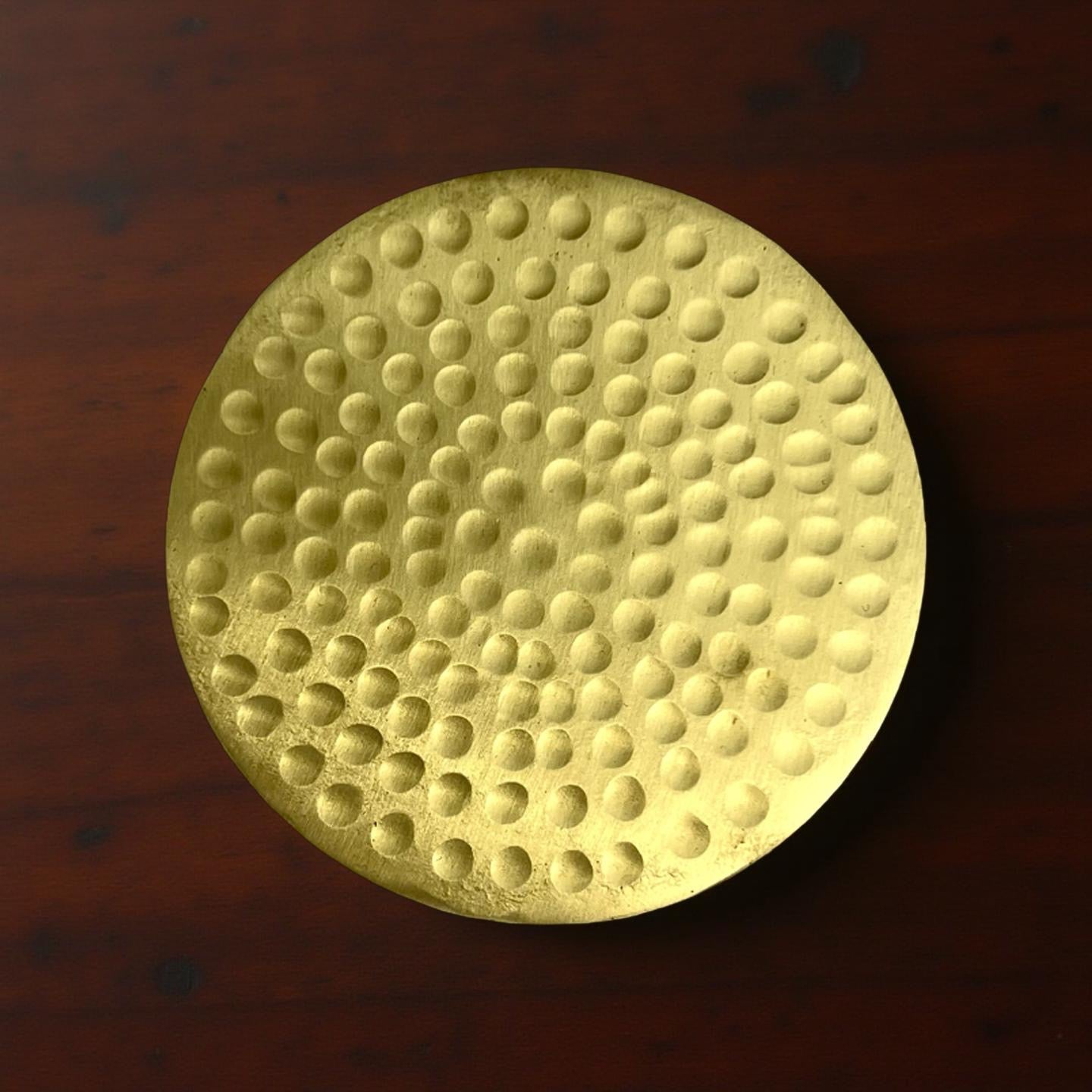 Textura Brass Coasters - Set of 4