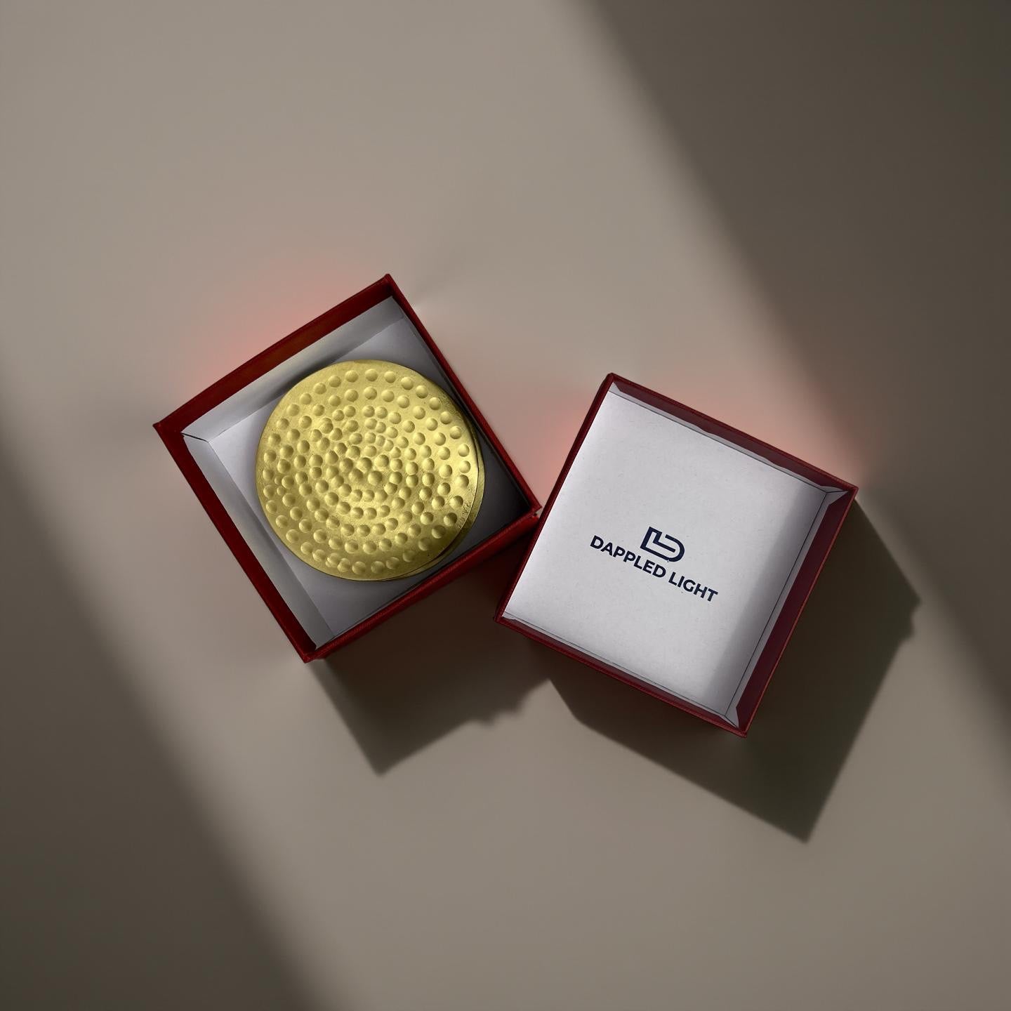 Textura Brass Coasters - Set of 4