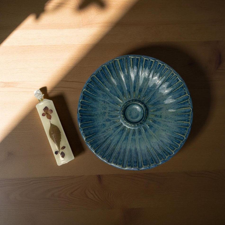 Blue Ember Candle Holder