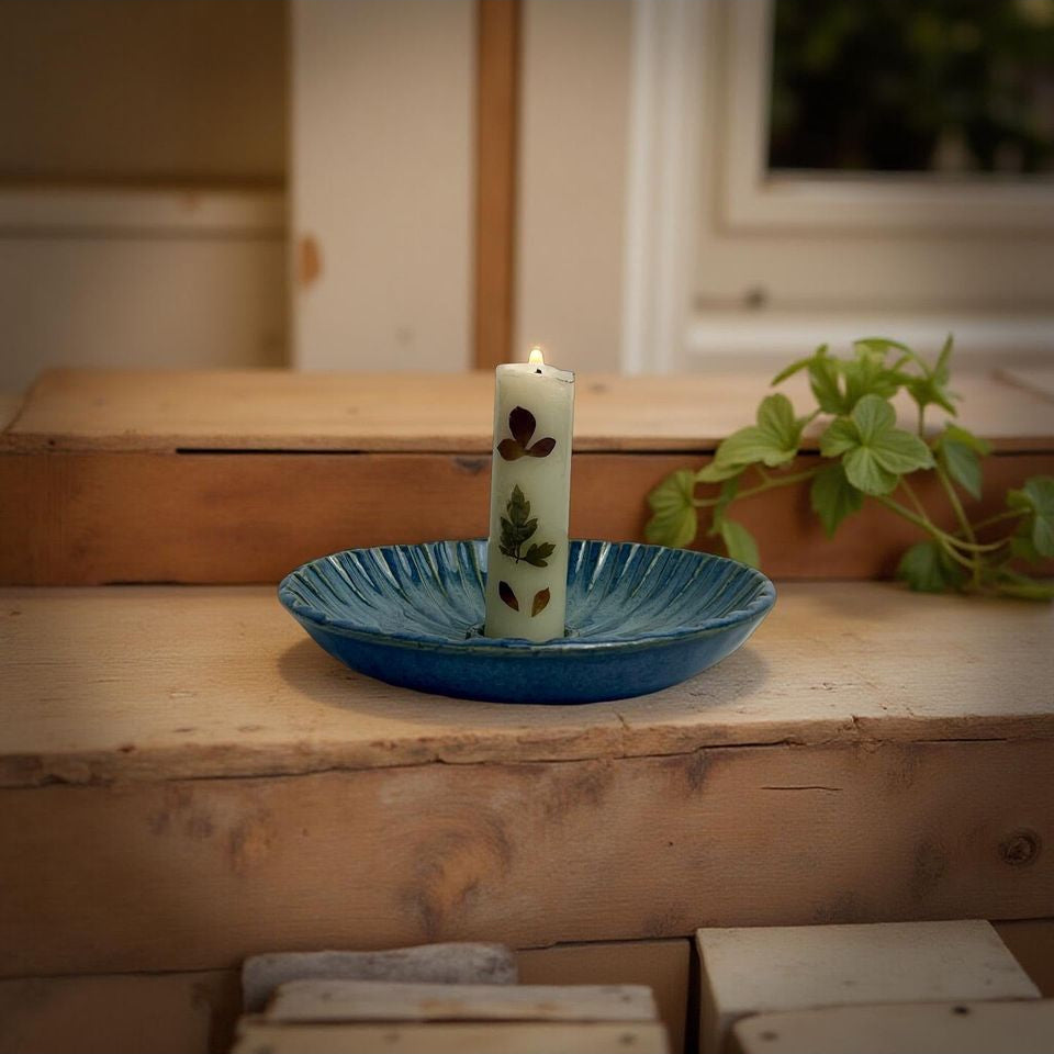 Blue Ember Candle Holder