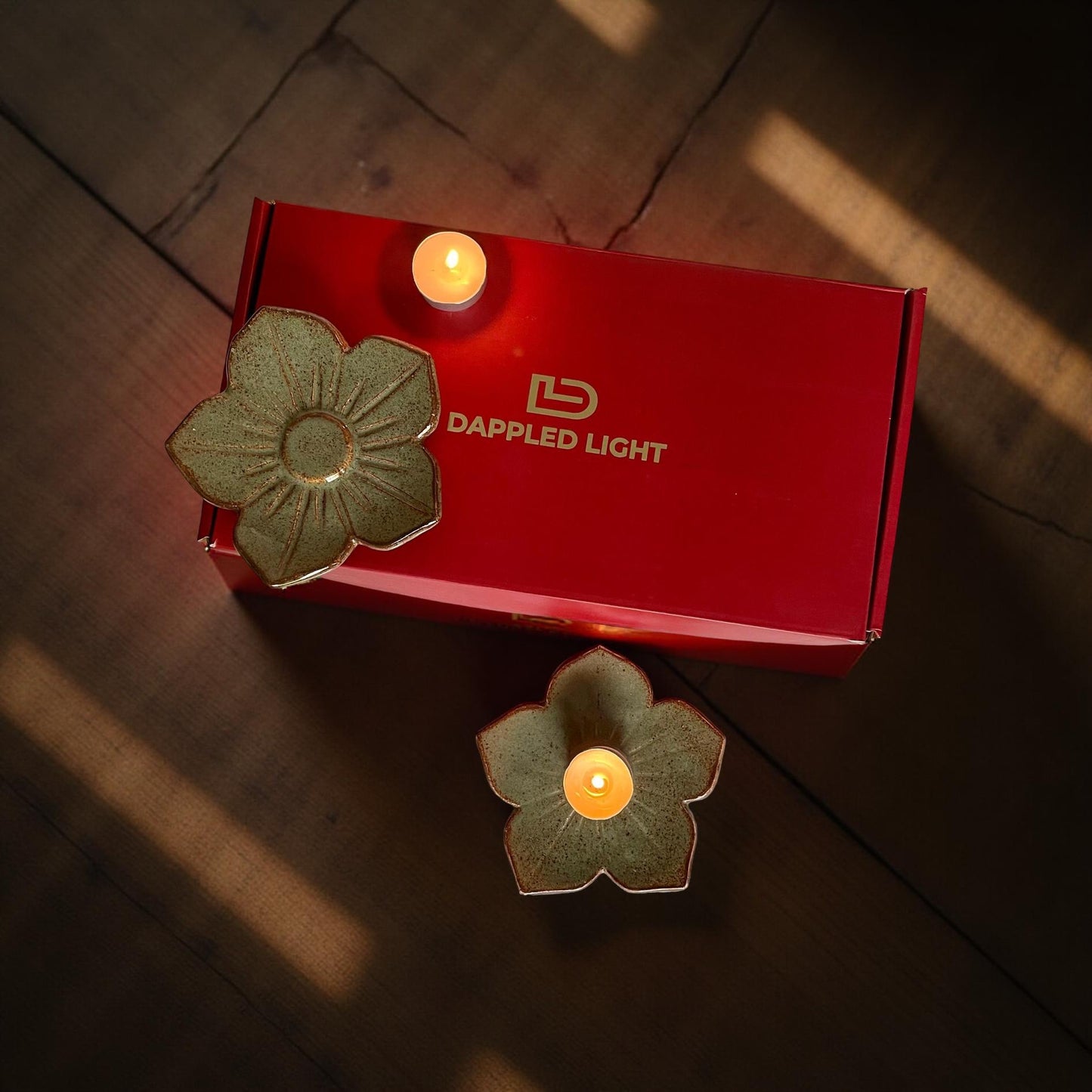 Dusk Flower Tea Light Holder - Set of 2