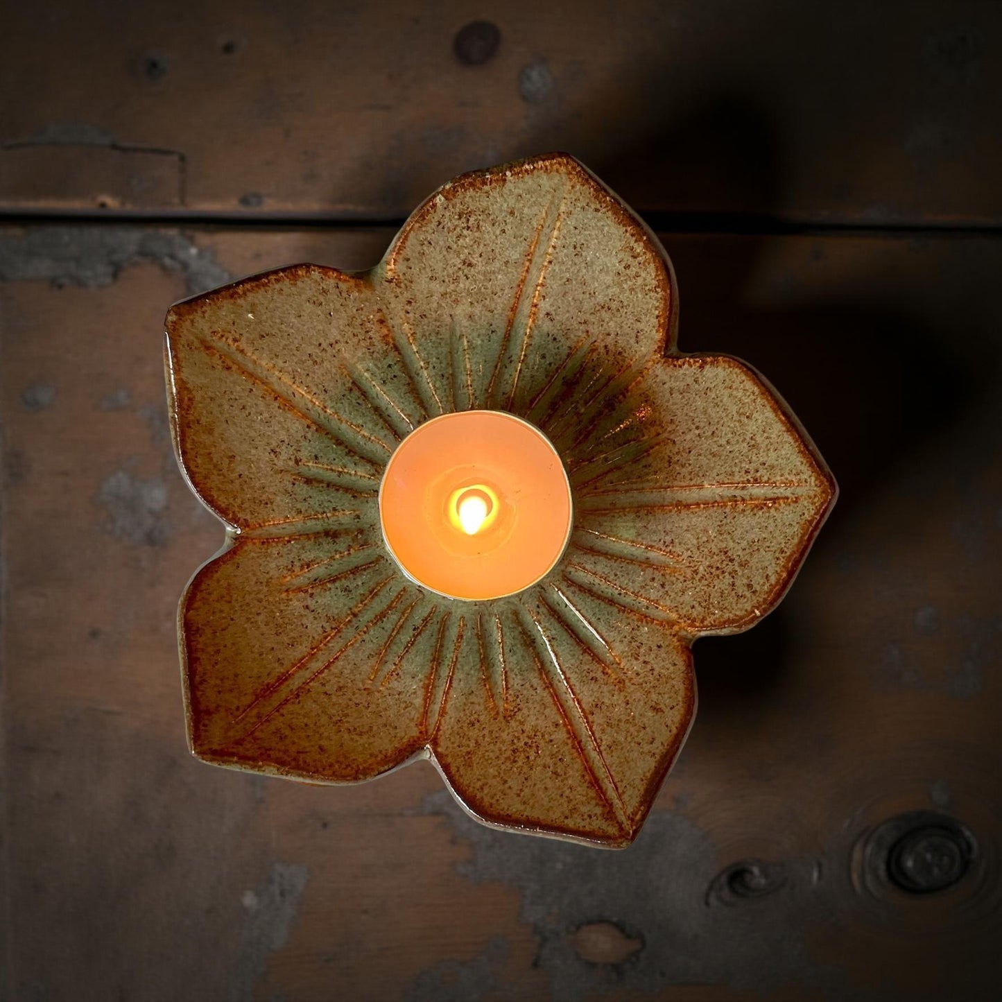 Dusk Flower Tea Light Holder - Set of 2