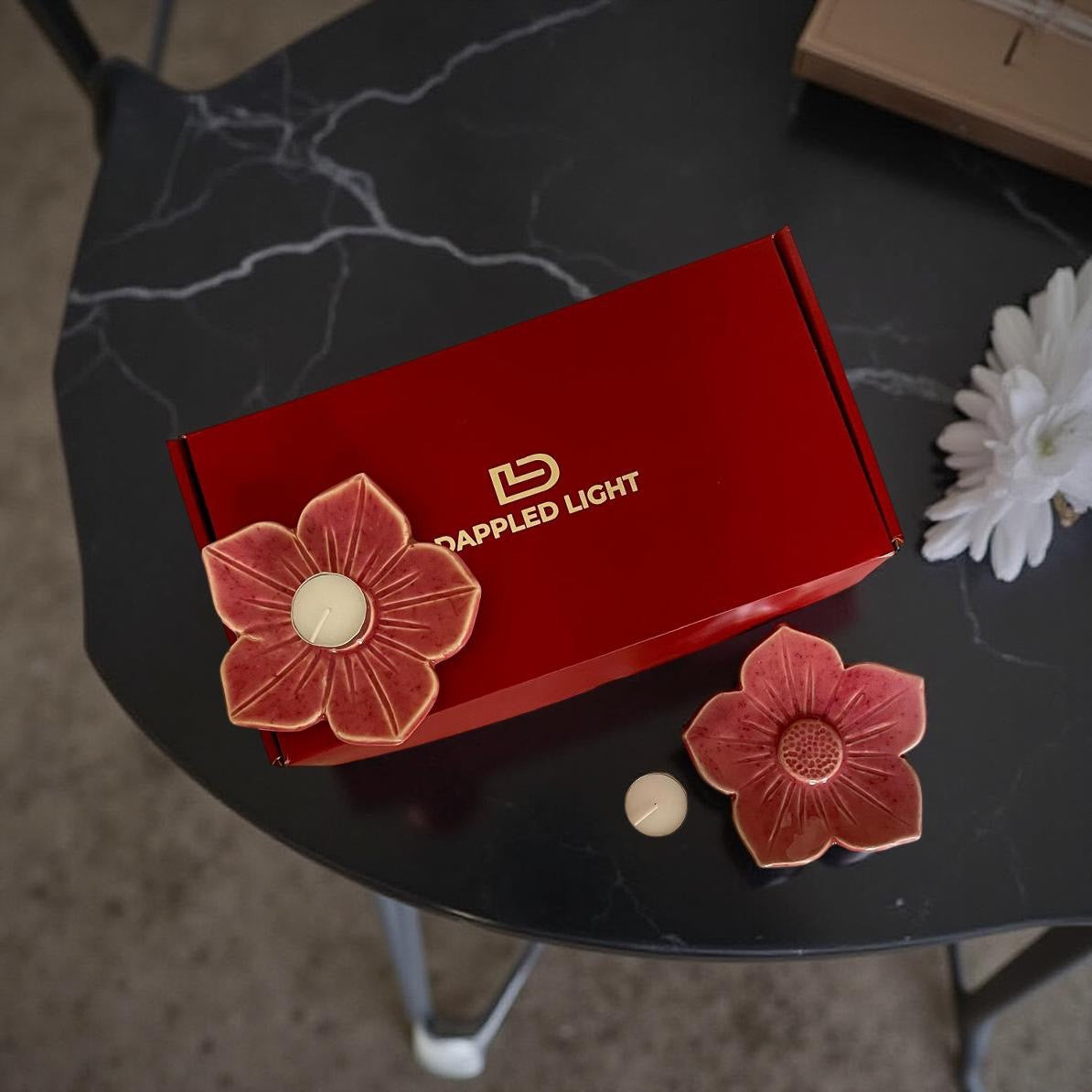 Cherry Blossom Tea light Holder - Set of 2