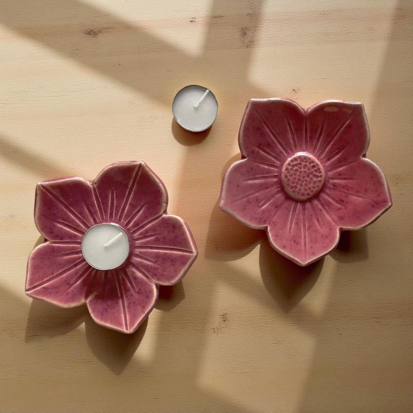 Cherry Blossom Tea light Holder - Set of 2
