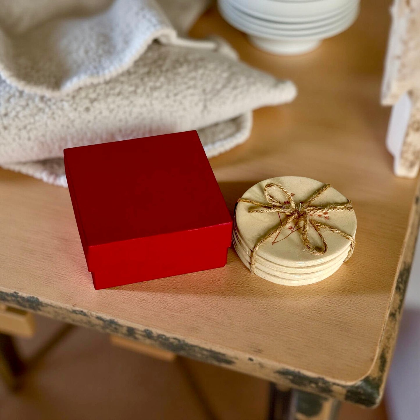 Red Twig Coaster - Set of 4