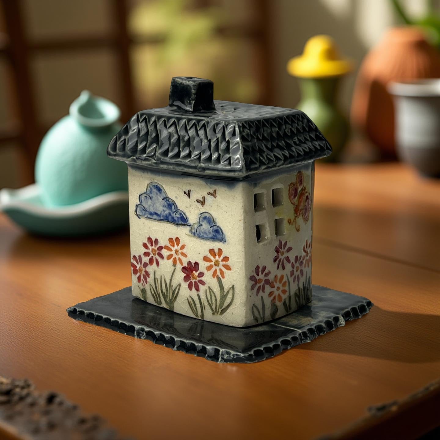 Blooming Meadow Tea Light Cottage