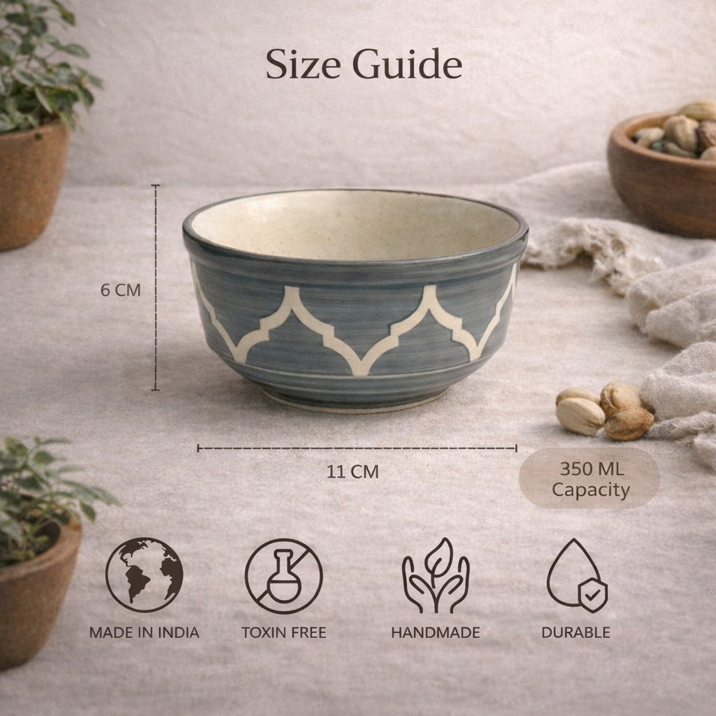 Moroccan Slate Snack Bowls - Set of 2