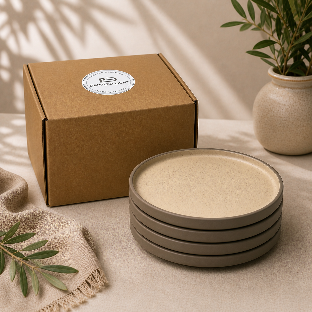 Sepia Quarter Plates (Set of 4)