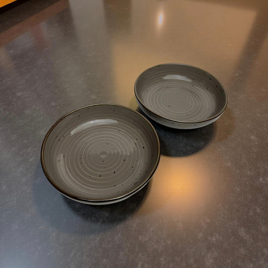 Pebble Grey Pasta Bowls - Set of 2