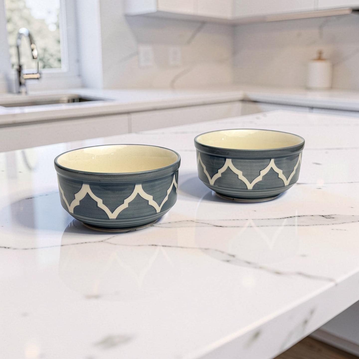 Moroccan Slate Snack Bowls - Set of 2