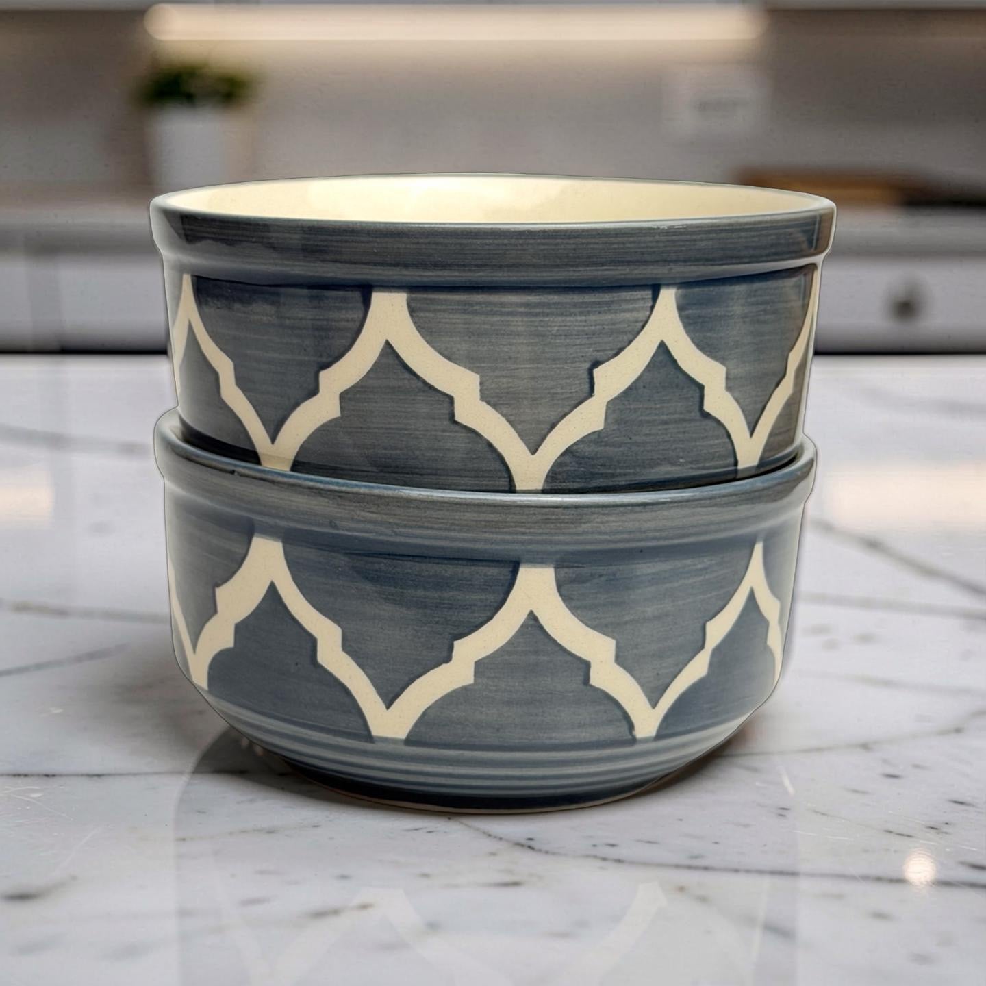 Moroccan Slate Snack Bowls - Set of 2