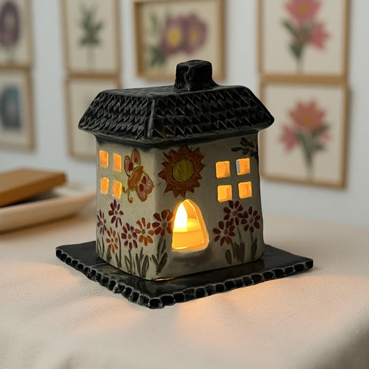 Blooming Meadow Tea Light Cottage
